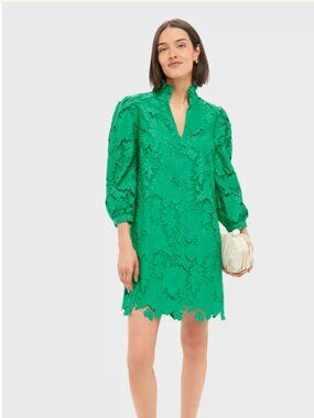 Tuckernuck Pomander Place Kelly Green Lace Cath Dress